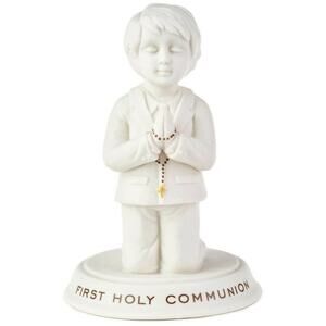 Hallmark First Holy Communion Boy Porcelain Figurine Gift New